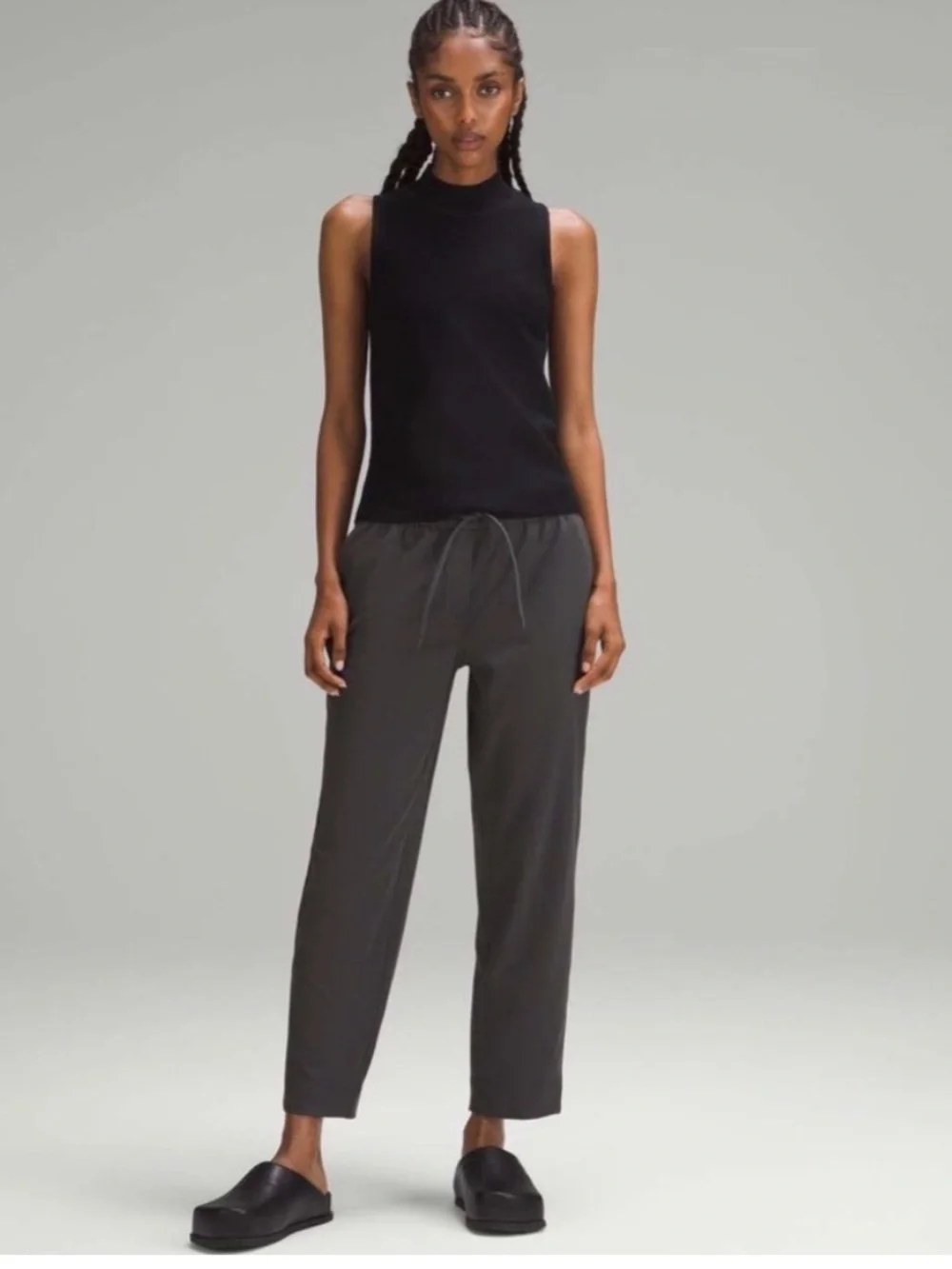 Lululemon Tapered-Leg Mid-Rise Pant Luxtreme Black Women’s Size X-Large‎